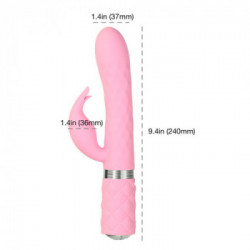 Pillow Talk - Vibratore Punto G, Rabbit, Rosa, Stimolante, Silicone