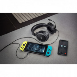 Corsair HS70 Bluetooth Auricolare Con cavo e senza cavo A Padiglione Giocare USB tipo-C Nero
