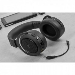 Corsair HS70 Bluetooth Auricolare Con cavo e senza cavo A Padiglione Giocare USB tipo-C Nero
