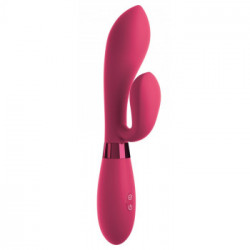 OMG! - Vibratore Rabbit ,con Stimolazione del Clitoride, Rosa, Lungo, Slicone
