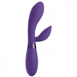 OMG! - Vibratore Rabbit con Stimolazione del Clitoride, Silicone, Viola