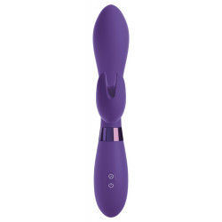 OMG! - Vibratore Rabbit con Stimolazione del Clitoride, Silicone, Viola