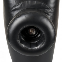 Excellent Power - Lettino Gonfiabile, 3 Vibratori, Telecomando, Funzione Shock, Richiede Batterie, Nero