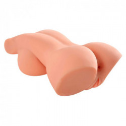 PDX Plus - Masturbatore a Torso, Carnagione Chiara, Realistico, Similpelle, Stimolante