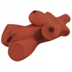 PDX Plus - Masturbatore a Torso, Carnagione Scura, Realistico, Stimolante