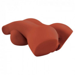 PDX Plus - Masturbatore a Torso, Carnagione Scura, Realistico, Stimolante