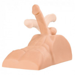 PDX Plus - Masturbatore a Torso Maschile, Pene Realistico, Carnagione Chiara, Stimolante