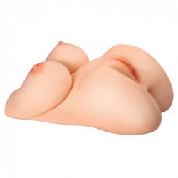 PDX Plus EZ - Masturbatore a Torso, Carnagione Chiara, Realistico, Stimolante