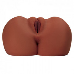 PDX Plus - Masturbatore a Torso, Carnagione Scura, Realistico, Stimolante