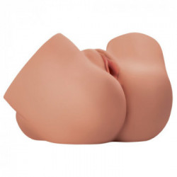 PDX Plus - Masturbatore a Torso, Carnagione Scura, Realistico, Stimolante