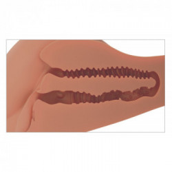 PDX Plus - Masturbatore a Torso, Carnagione Scura, Realistico, Stimolante