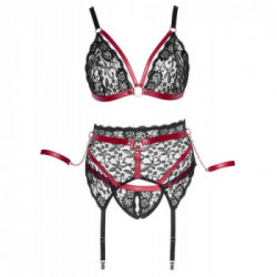Cottelli Collection - Completino Intimo, Taglia XL, Set Bondage, Pizzo Nero