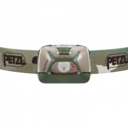 Petzl E093HA01 TACTIKKA Mimetico - Lampada frontale compatta a 300 Lumen, lluminazione bianca o rossa