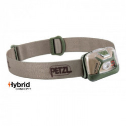 Petzl E093HA02 TACTIKKA Desert - Lampada frontale compatta a 300 Lumen, lluminazione bianca o rossa