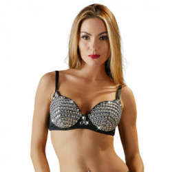 Cottelli Collection Glittery Bra 85B - Reggiseno, Taglia 85B, Glittery, Sensuale
