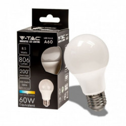 LED Bulb - 8.5W E27 A60 Thermoplastic 4000K