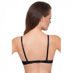 Black Level Vinyl Bra - Reggiseno, Vernice Nera, Chiusura a Gancio, Regolabile, Taglia 80/B