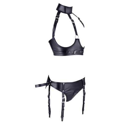 Cottelli Bondage Bra and Briefs - Completino...