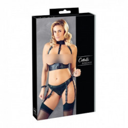 Cottelli Bondage Bra and Briefs - Completino Intimo Bondage, Taglia L	