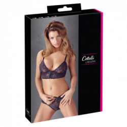 Cottelli Lingerie - Set Intimo, Taglia XL, Pizzo Viola, Sensuale