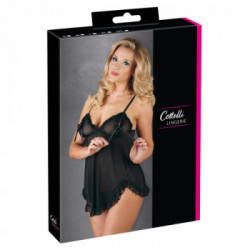 Cottelli Lingerie - Completino Babydoll, Nero, Taglia 2XL, Sensuale, Seducente