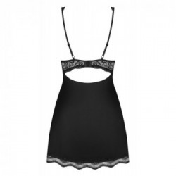 Obsessive - Babydoll, Nero, Taglia S/M, Pizzo Nero, Elegante