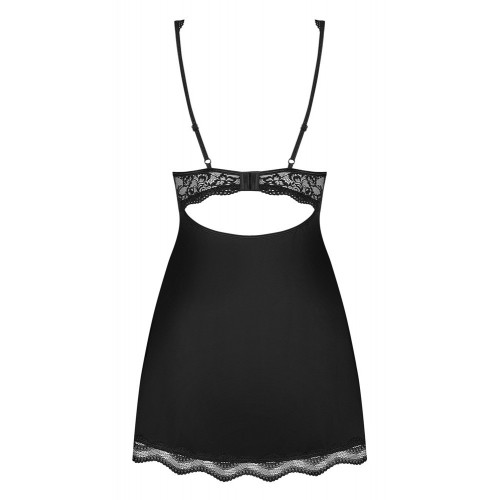 Obsessive - Babydoll, Nero, Taglia L/XL, Pizzo...