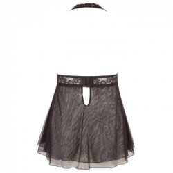 Cottelli Curves - Babydoll, Nero, Taglia, XL, Pizzo, Trasparente