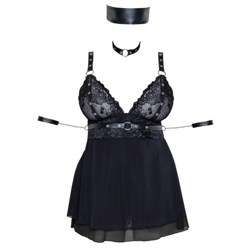 Cottelli - Babydoll Bondage, Taglia 4XL, Nero,...