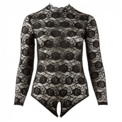 Cottelli Curves - Body, Taglia 2XL, Eccitante, Pizzo Nero, Cavallo Aperto