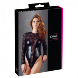 Cottelli Lingerie - Body, Taglia S, Erotico, Weetlook Nero, in Pizzo