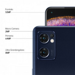 OPPO Find X5 Lite ha una batteria di lunga durata da 4500mAh, RAM 8GB(Espandibile 13GB) + ROM 256GB espandibile (1TB), Display