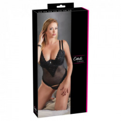 Cottelli Curves -Body Raffinato, Pizzo Nero, Seducente