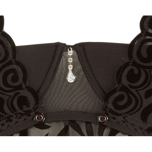 Cottelli Curves -Body Raffinato, Pizzo Nero,...