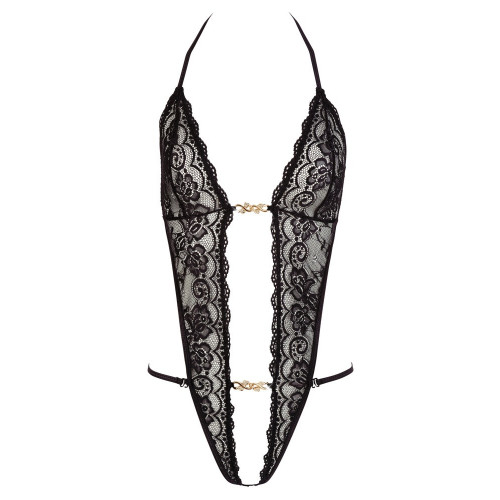 Cottelli Lingerie - Body a Stringhe, Pizzo Nero...