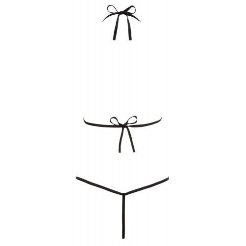 Cottelli Lingerie - Body a Stringhe, Pizzo Nero...