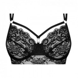 Obsessive - Body Nero, Taglia S/M, Pizzo Nero, Sensuale