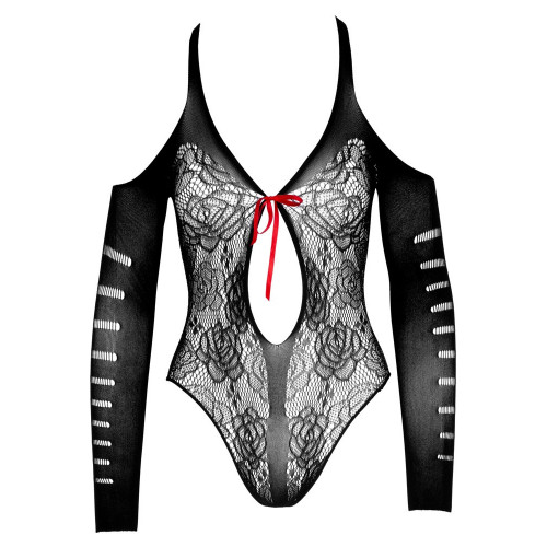 NoXqse - Body Nero Trasparente con Zip, Taglia...