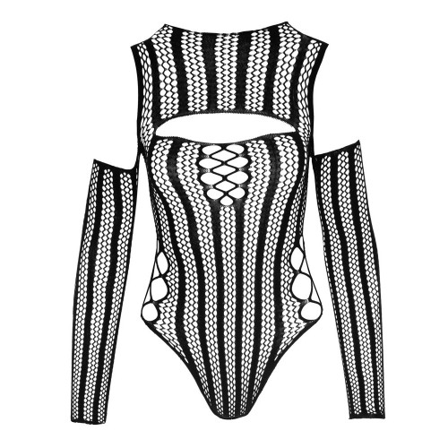 NoXqse - Body Nero Trasparente con Zip, Taglia...