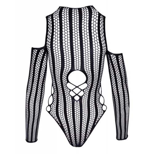 NoXqse - Body Nero Trasparente con Zip, Taglia...