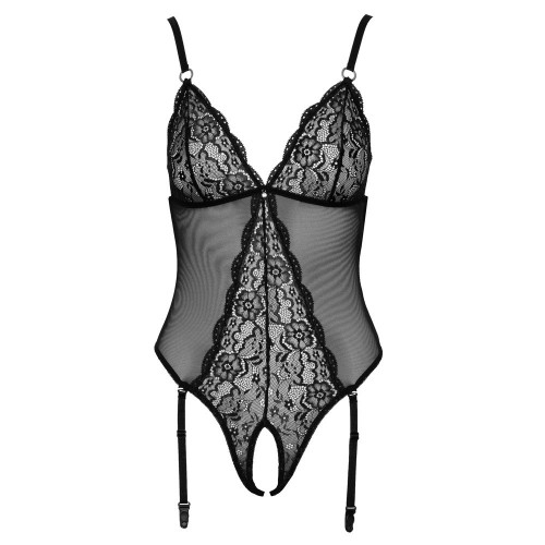 Cottelli Lingerie - Body Nero Trasparente,...