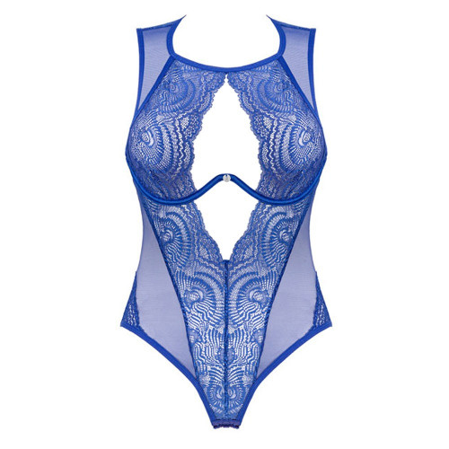 Obsessive - Body Blu, Taglia XS/S, Pizzo,...