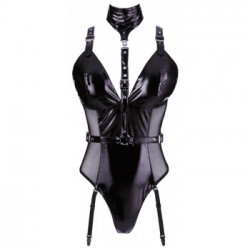 Black Level - Body Nero, Taglia 2XL, Vernice Nera, Lucida, Seducente