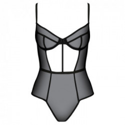 Passion Varella - Body Nero, Eco Passion, Semitrasparente, Seducente, Taglia 2XL/3XL