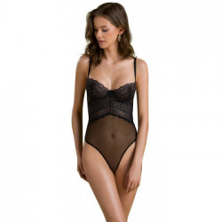 Passion Kerria - Body Nero, Eco Passion, Pizzo, Elegante, Taglia S/M