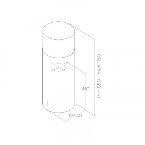 Elica TUBE PRO ISLAND IX/A/43 - Cappa Aspirante...