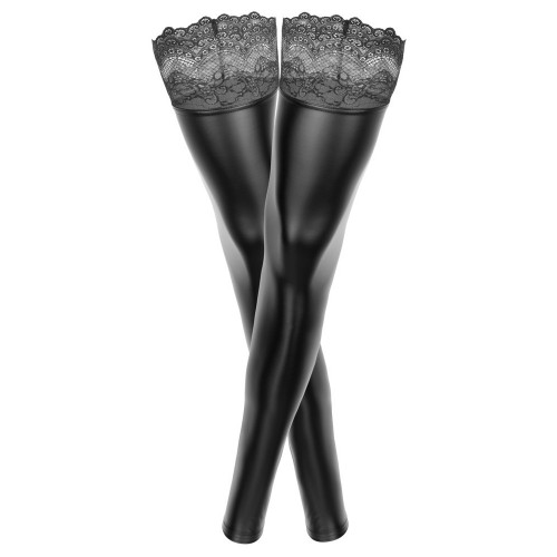 Noir Handmade Thigh High Stockings - Calze...