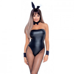 Cottelli Costumes Bunny Body - Vestitino da Coniglietta, Nero, Taglia L