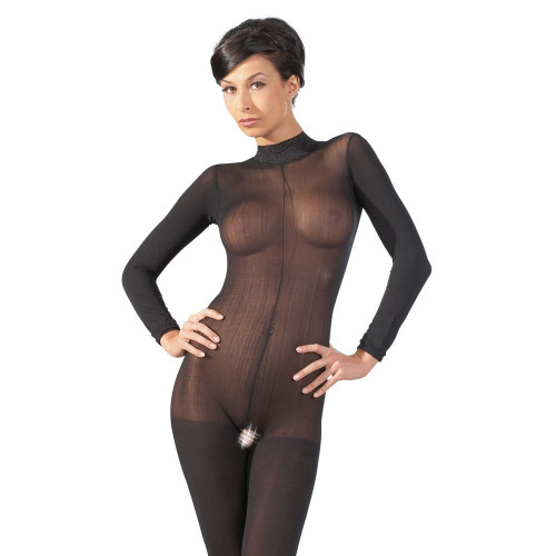 NoXqse Catsuit With Lace Collar - Tutina Intima...