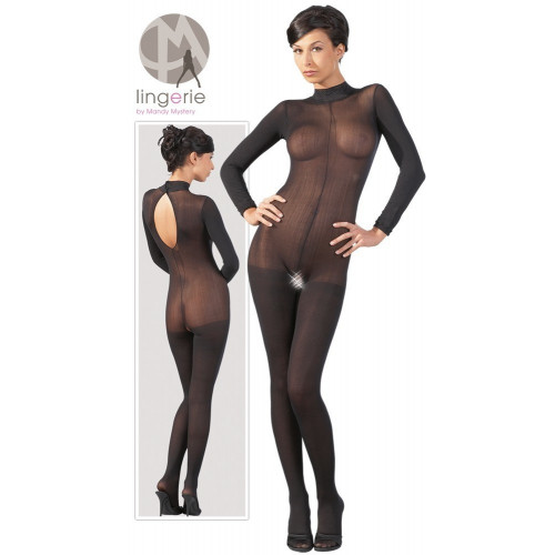 NoXqse Catsuit With Lace Collar - Tutina Intima...